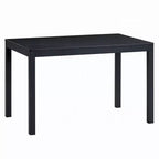 Tavolo da pranzo Royal Hampton, piano rettangolare da 47 pollici, legno nero scandinavo