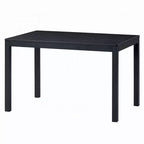 Tavolo da pranzo Royal Hampton, piano rettangolare da 47 pollici, legno nero scandinavo