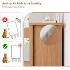 Comò da fattoria a 5 cassetti per camera da letto, comodino a 5 cassetti con elegante design a V, per camera da letto