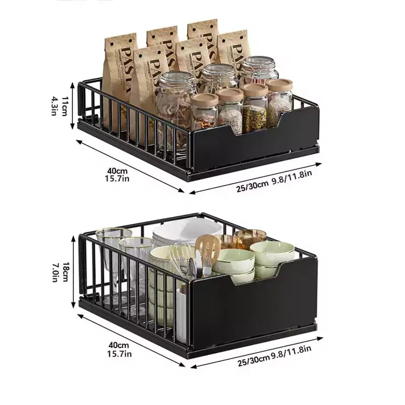 Viti per Mobili da Cucina,Cassetto Estraibile per Spezie con Pellicola Adesiva,25 x 40 x 18 cm (L x P x A)