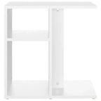 Tavolino rettangolare moderno di design in rovere artigianale Clihome, con 2 ripiani per un uso versatile