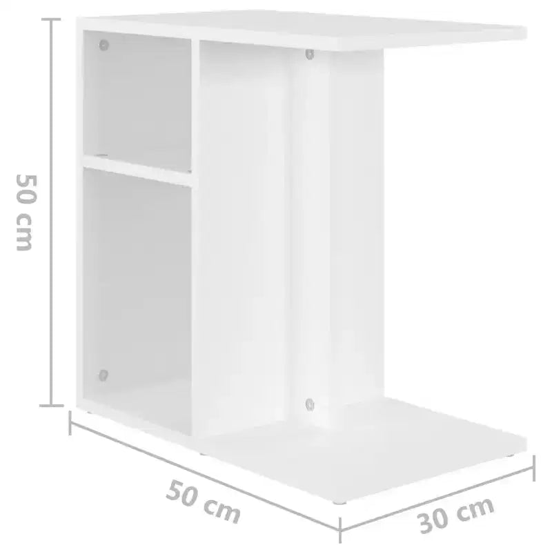 Tavolino rettangolare moderno di design in rovere artigianale Clihome, con 2 ripiani per un uso versatile