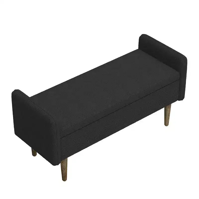 Pouf contenitore in velluto Teddy, adatto per appartamenti, salotti e camere da letto.