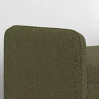 Pouf contenitore in velluto Teddy, adatto per appartamenti, salotti e camere da letto.