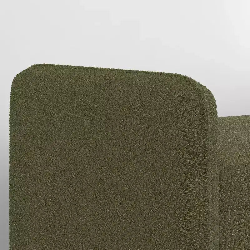 Pouf contenitore in velluto Teddy, adatto per appartamenti, salotti e camere da letto.