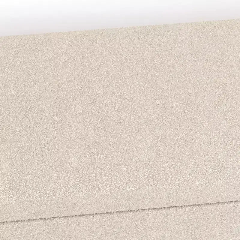 Pouf contenitore in velluto Teddy, adatto per appartamenti, salotti e camere da letto.