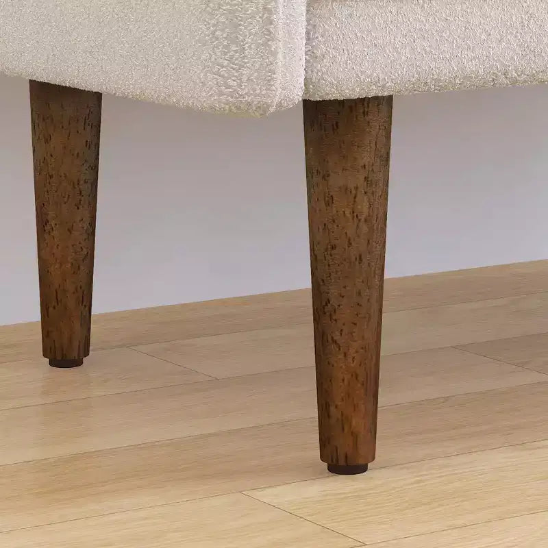 Pouf contenitore in velluto Teddy, adatto per appartamenti, salotti e camere da letto.