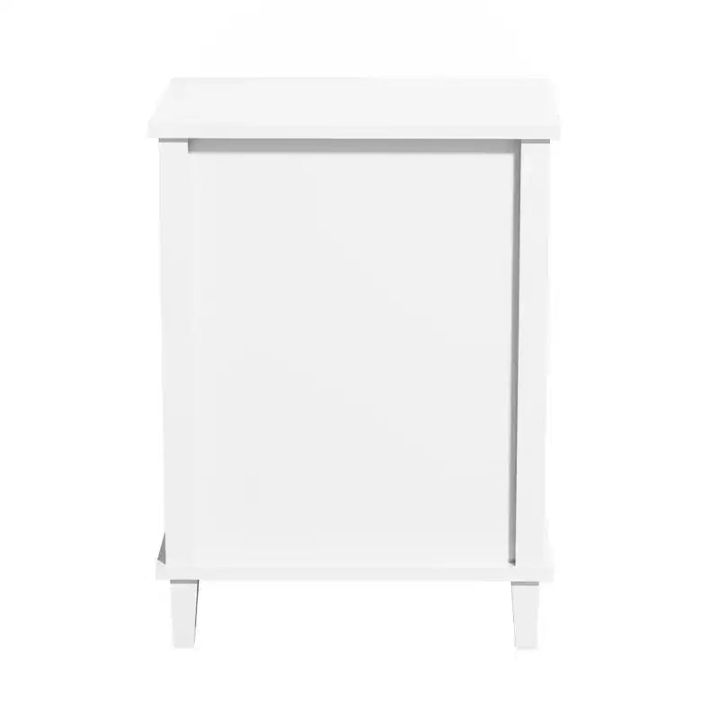 Comodino in legno Whisen da 67,99 cm di altezza con un cassetto e un ripiano per bambini e adulti