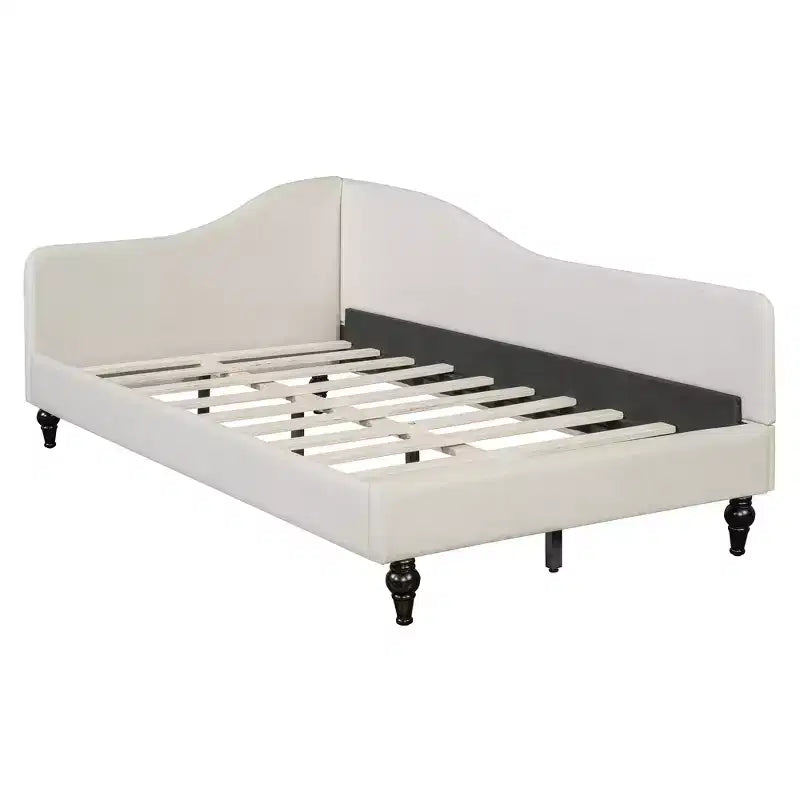 GDFStudio Gene Divano Letto a L in Lino con Gambe in Legno Massello
