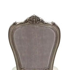 Royal Hampton Set di 2 sedie da pranzo laterali da 27 pollici, velluto, tonalità platino antico