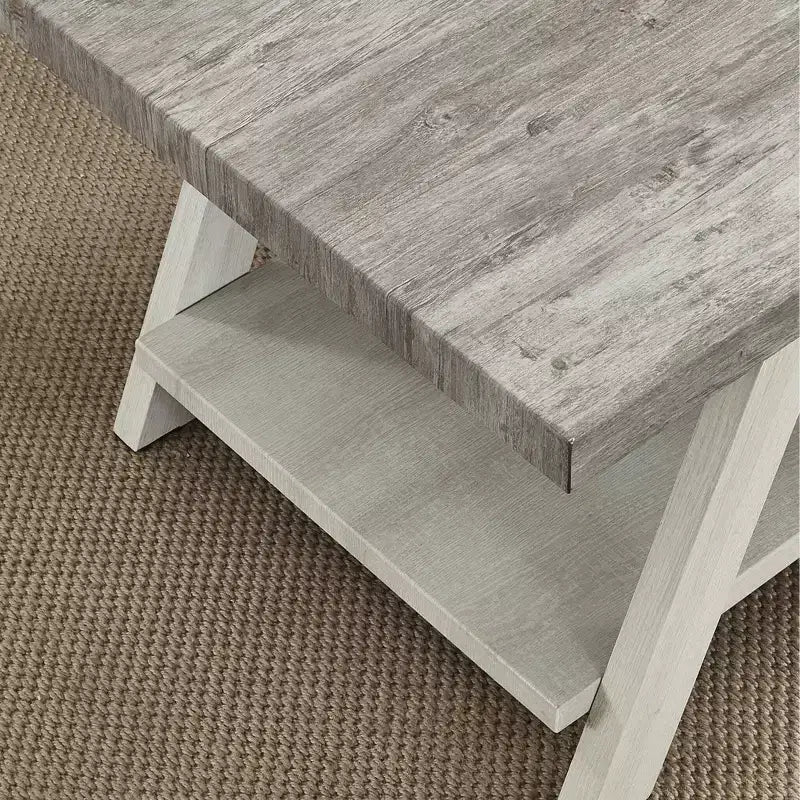 Tavolino con ripiano contemporaneo in legno Roundhill Furniture Athens