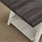 Tavolino con ripiano contemporaneo in legno Roundhill Furniture Athens