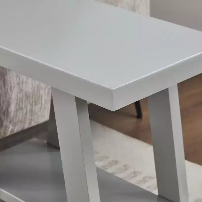 Tavolino con ripiano contemporaneo in legno Roundhill Furniture Athens
