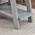 Tavolino con ripiano contemporaneo in legno Roundhill Furniture Athens
