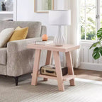 Tavolino con ripiano contemporaneo in legno Roundhill Furniture Athens