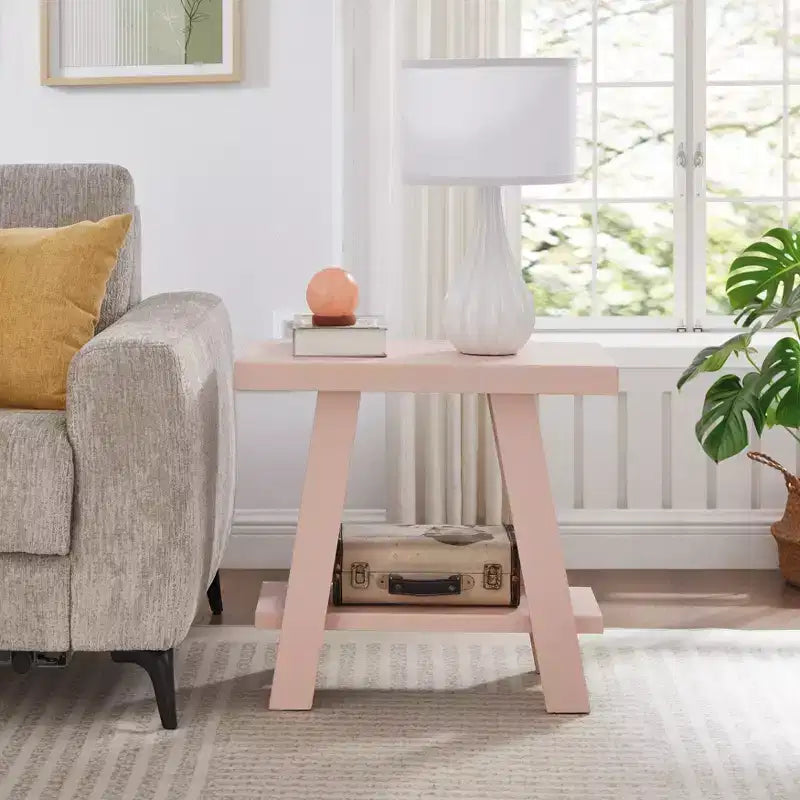 Tavolino con ripiano contemporaneo in legno Roundhill Furniture Athens