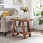 Tavolino con ripiano contemporaneo in legno Roundhill Furniture Athens