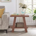 Tavolino con ripiano contemporaneo in legno Roundhill Furniture Athens