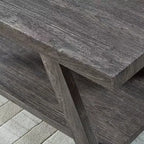 Tavolino con ripiano contemporaneo in legno Roundhill Furniture Athens