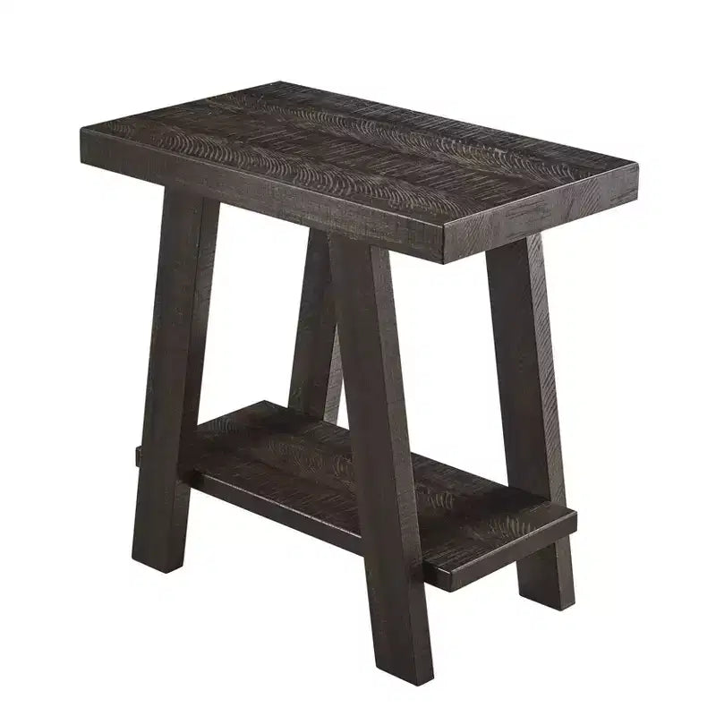 Tavolino con ripiano contemporaneo in legno Roundhill Furniture Athens
