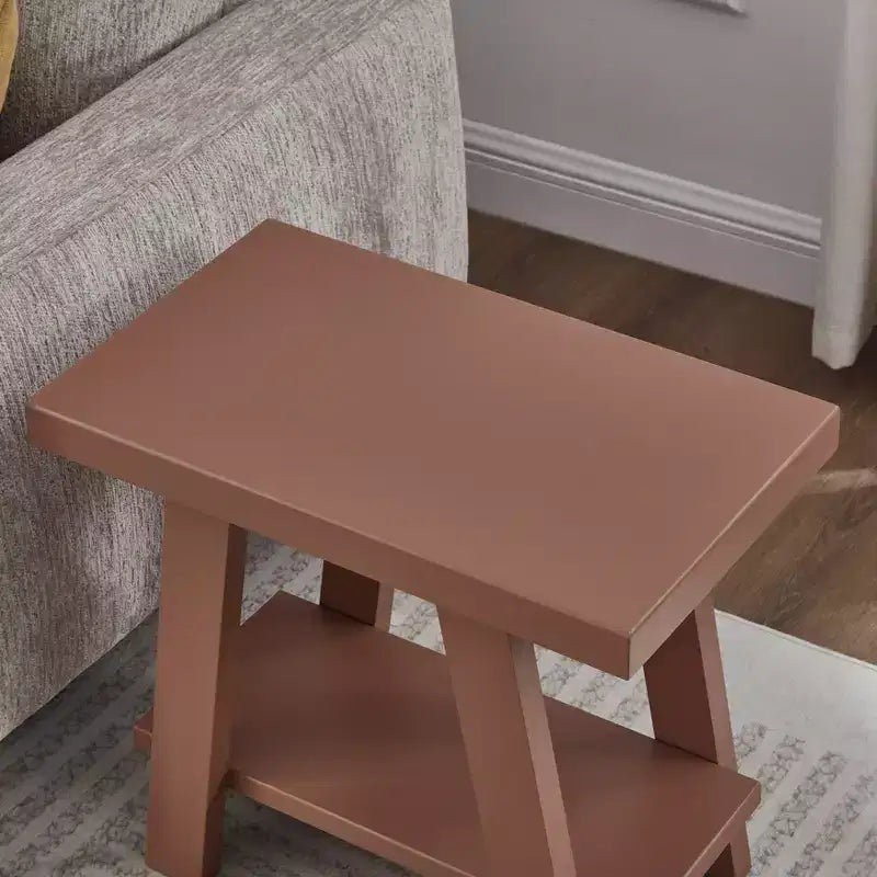 Tavolino con ripiano contemporaneo in legno Roundhill Furniture Athens