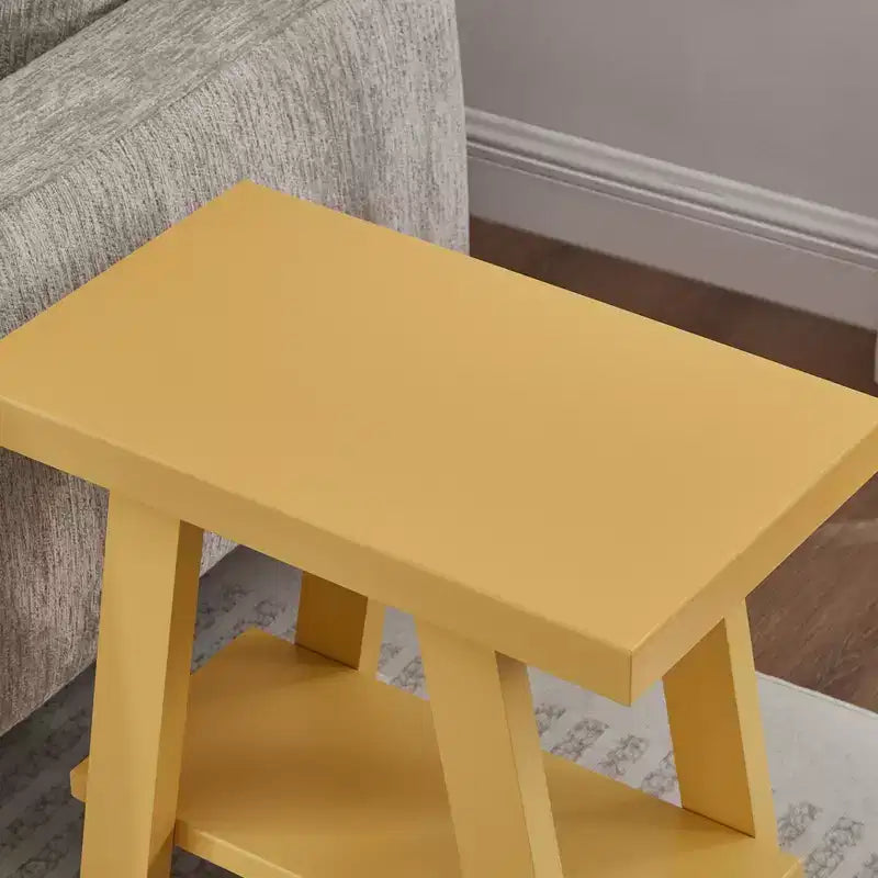 Tavolino con ripiano contemporaneo in legno Roundhill Furniture Athens