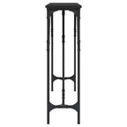 Tavolo consolle da ingresso Clihome con piedini regolabili, design industriale per soggiorno e corridoio moderni - Nero