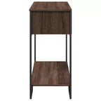Clihome Tavolo consolle moderno, spazioso e caldo Sonoma per ingresso, tavolo da corridoio robusto e capiente