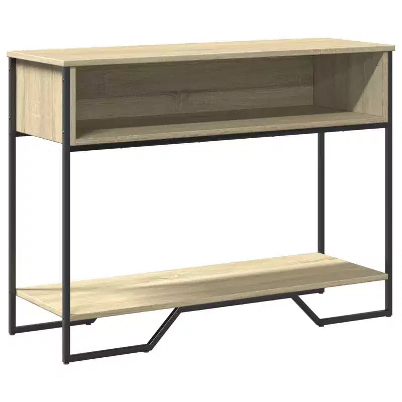 Clihome Tavolo consolle moderno, spazioso e caldo Sonoma per ingresso, tavolo da corridoio robusto e capiente