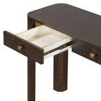 Consolle e Tavolo d'ingresso rustico Whisen, Robusto Tavolo da divano con 3 cassetti a scomparsa, Gambe spesse