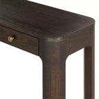 Consolle e Tavolo d'ingresso rustico Whisen, Robusto Tavolo da divano con 3 cassetti a scomparsa, Gambe spesse