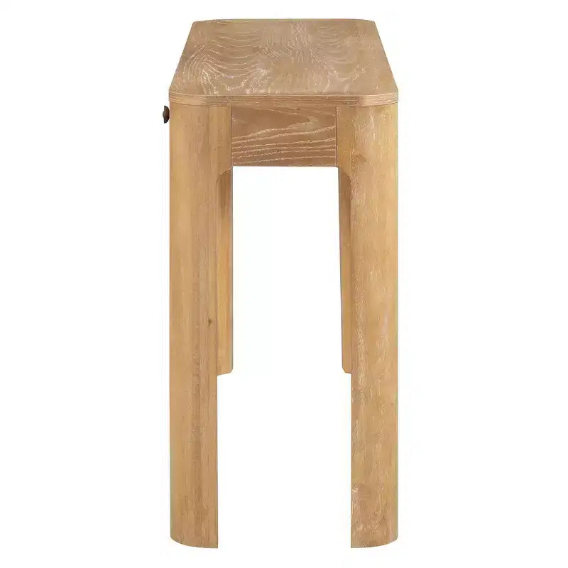 Consolle e Tavolo d'ingresso rustico Whisen, Robusto Tavolo da divano con 3 cassetti a scomparsa, Gambe spesse