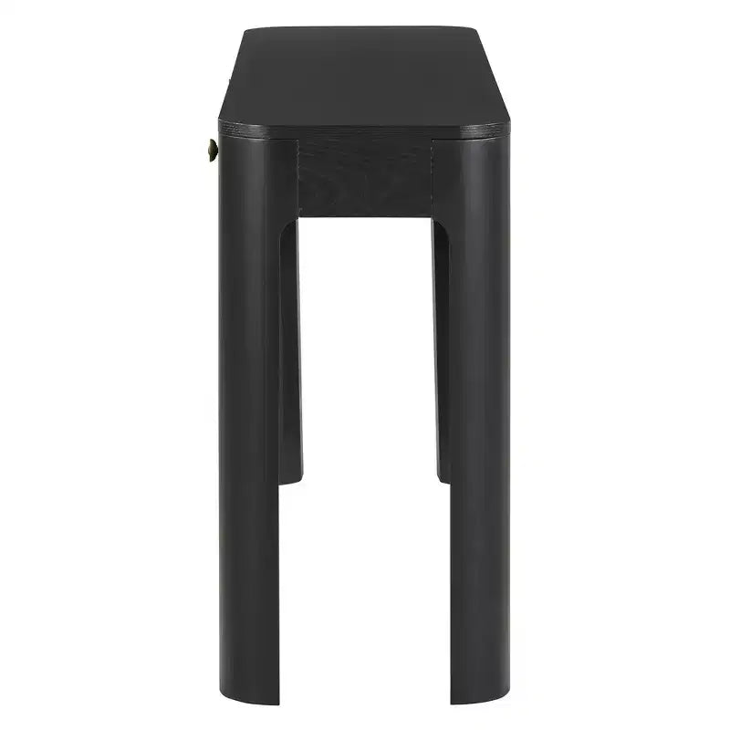 Consolle e Tavolo d'ingresso rustico Whisen, Robusto Tavolo da divano con 3 cassetti a scomparsa, Gambe spesse