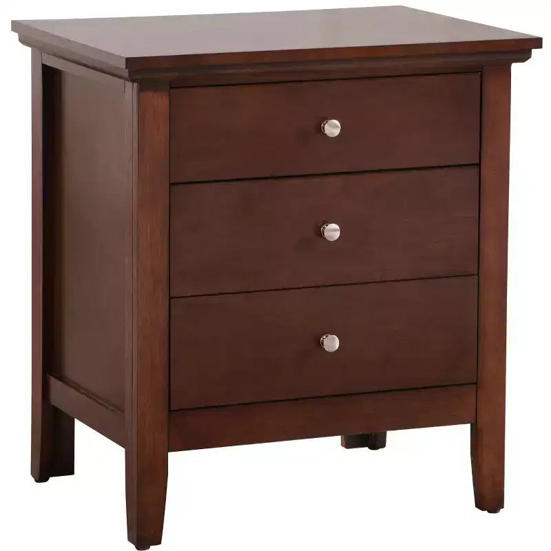 Hammond G5425-N Comodino a 3 cassetti, color cappuccino
