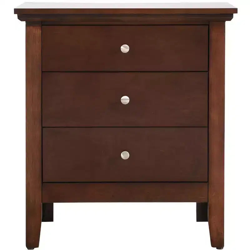 Hammond G5425-N Comodino a 3 cassetti, color cappuccino