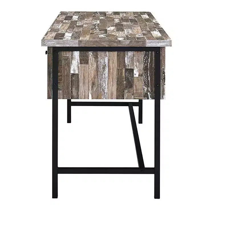 HomeStock Scrivania per Computer in MDF Beige H 73,66 cm con Ripiano Aperto
