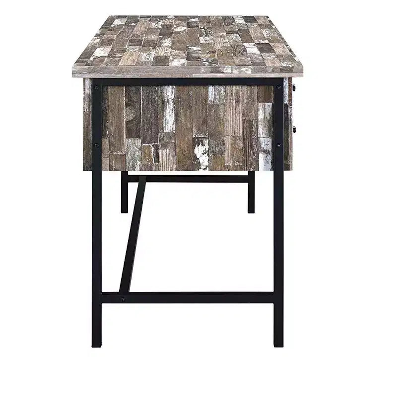 HomeStock Scrivania per Computer in MDF Beige H 73,66 cm con Ripiano Aperto