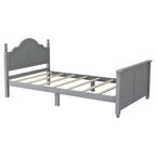 Letto per bambini Twin/Full, daybed a piattaforma con sponde rimovibili, testiera e pediera - ModernLuxe