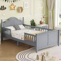 Twin/Full Bed For Kids, Platform Bed Daybed with Removable Rails, Headboard & Footboard - ModernLuxe