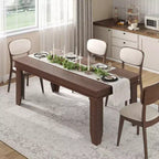 Grande tavolo da pranzo, per 6-8 persone, stile rustico da 180 cm, adatto per soggiorni, sale da pranzo e appartamenti.