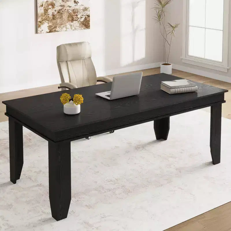 Grande tavolo da pranzo, per 6-8 persone, stile rustico da 180 cm, adatto per soggiorni, sale da pranzo e appartamenti.