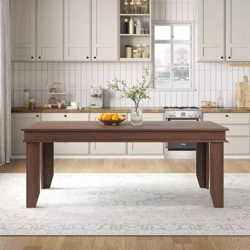 Grande tavolo da pranzo, per 6-8 persone, stile rustico da 180 cm, adatto per soggiorni, sale da pranzo e appartamenti.
