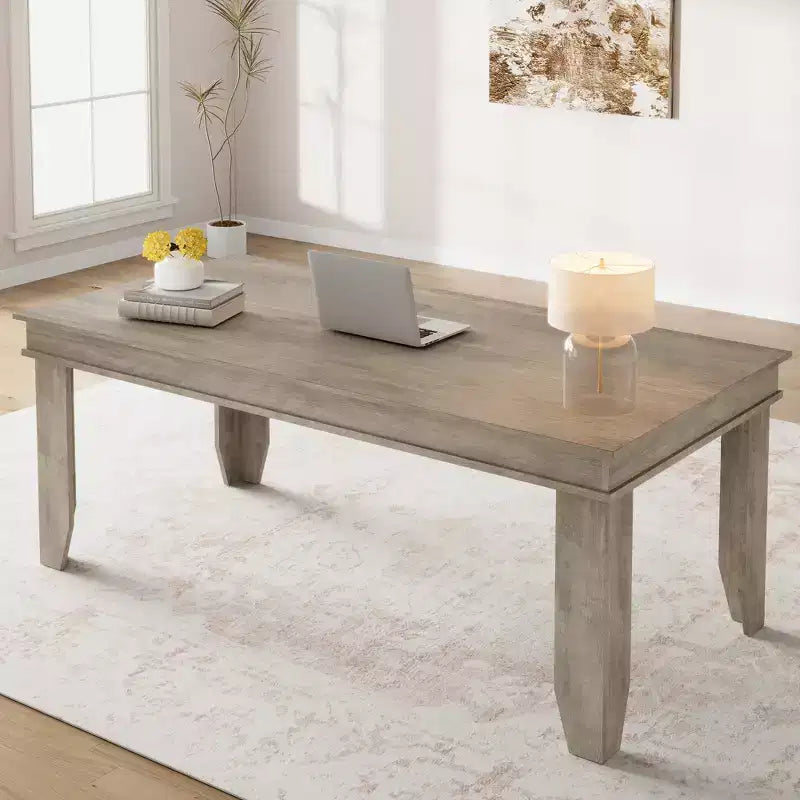 Grande tavolo da pranzo, per 6-8 persone, stile rustico da 180 cm, adatto per soggiorni, sale da pranzo e appartamenti.