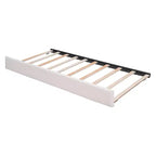 Letto Imbottito con Piattaforma e Letto Estraibile (Full/Queen), Struttura Letto Moderna in Pile Teddy con Luce a LED