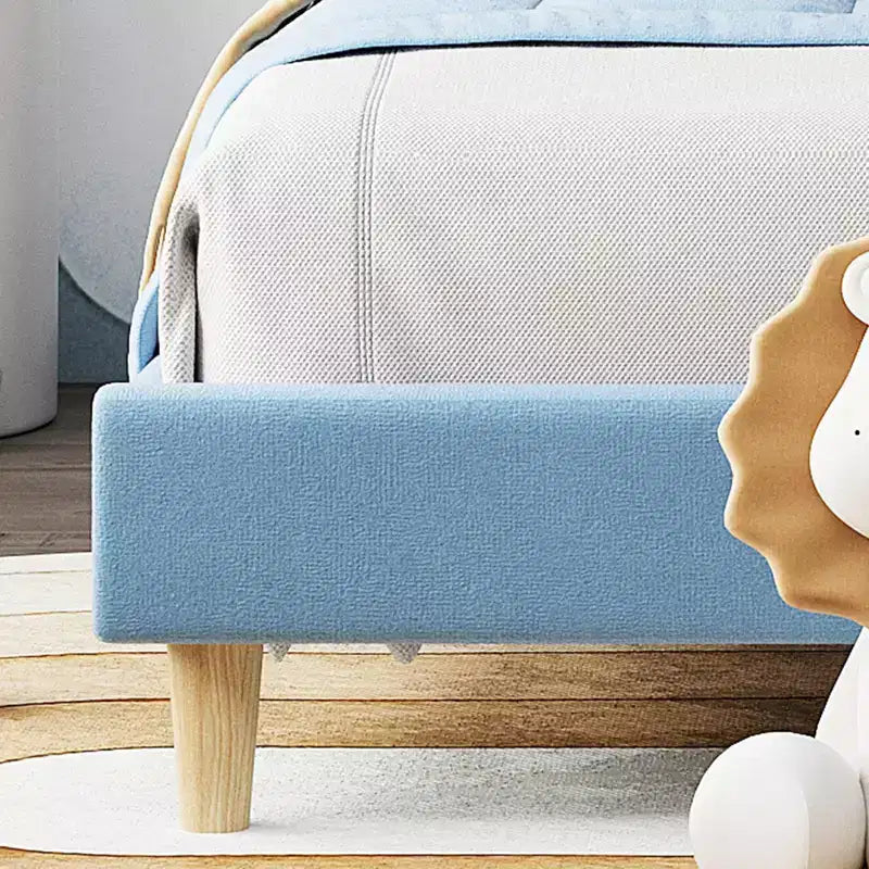 Telaio Letto Singolo XL, Struttura Letto a Piattaforma Rivestita in Velluto con Testiera Regolabile in Altezza, Supporto a Doghe in Legno, Facile da Montare, Nessuna Rete a Molle Necessaria