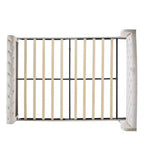 Letto a slitta imbottito Christopher Knight Home Boyle con testiera ad alette e pediera a volute