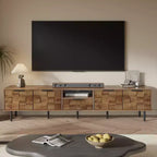 JVNOXK-78 Mobile TV in legno con contenitore, adatto per TV da 85/75/65 pollici, Porta TV da salotto