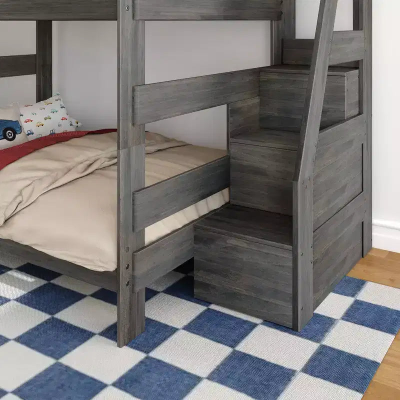 Letto a castello matrimoniale Modern Farmhouse con scala