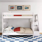 Letto a castello matrimoniale Modern Farmhouse con scala