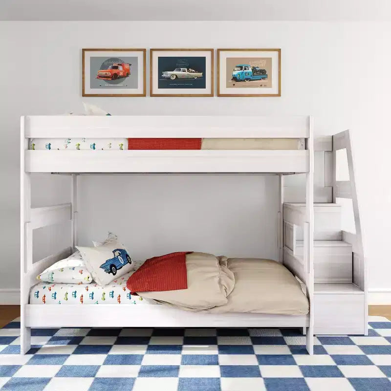 Letto a castello matrimoniale Modern Farmhouse con scala